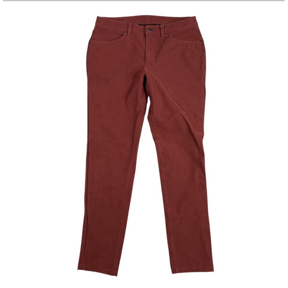 Lululemon Pants Mens 31x30 ABC Utilitech Slim Fit Tapered 5 Pocket Dark Red